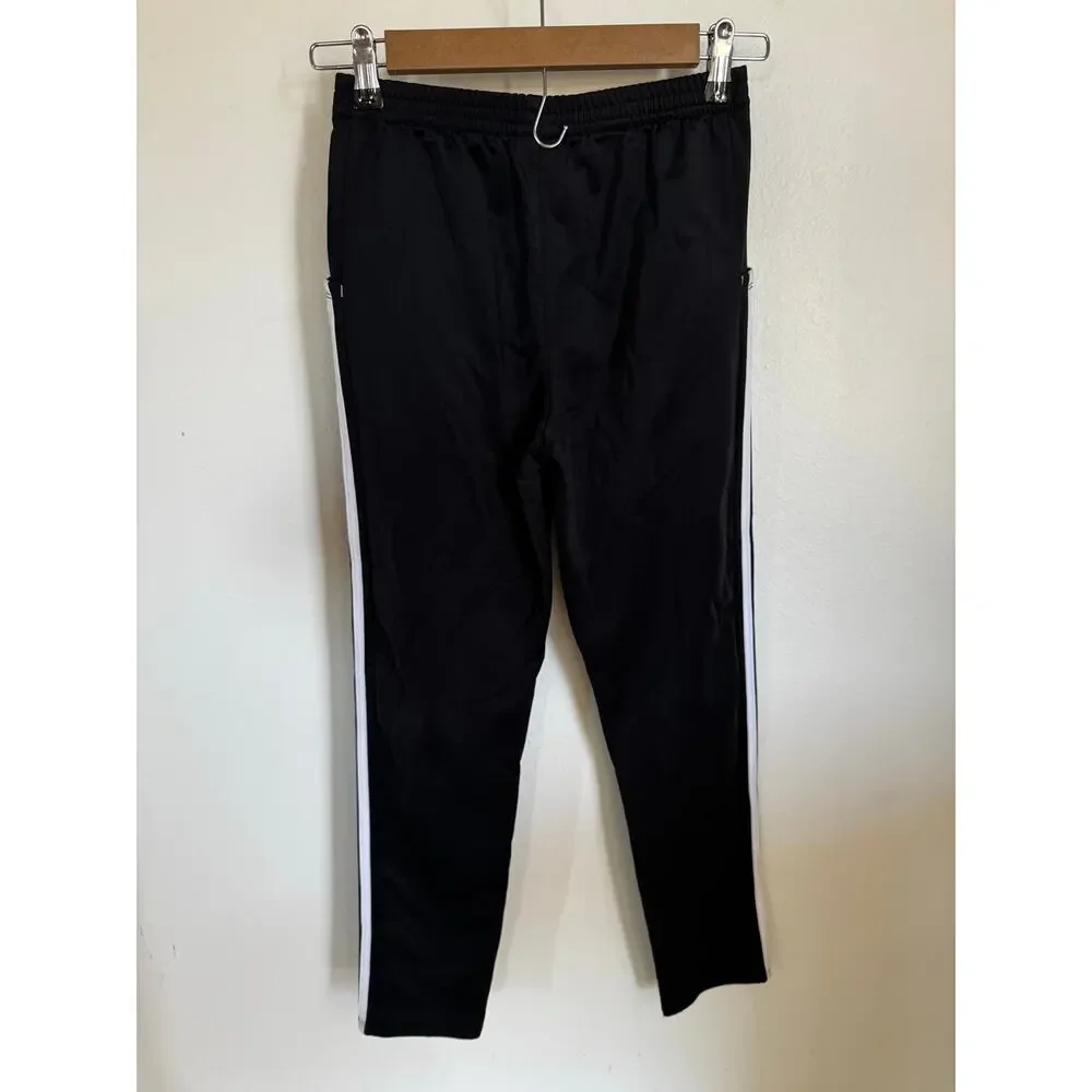 Kid's Adidas Joggers Track Pants‎ 3 Stripe Boy's Size L (14) Black